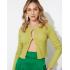 Cropped sweater verde 
