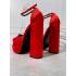 Zapatos rojos plataforma (producto en venta final)