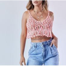 Crop top tejido multicolor by 22 (producto en venta final)